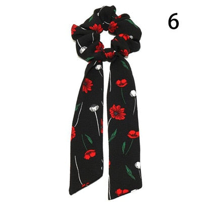 Ponytail Bow Ties Scrunchies