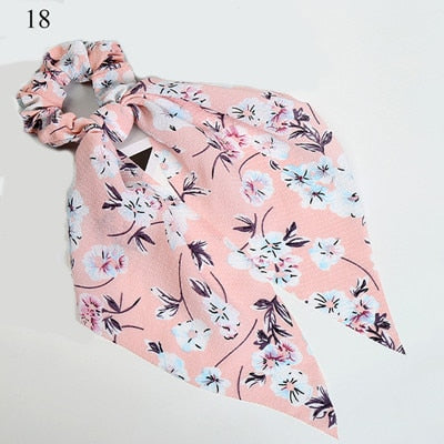 Ponytail Bow Ties Scrunchies