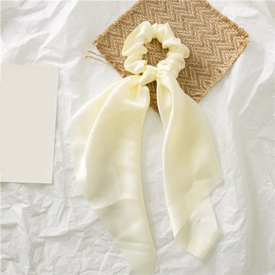 Ponytail Bow Ties Scrunchies