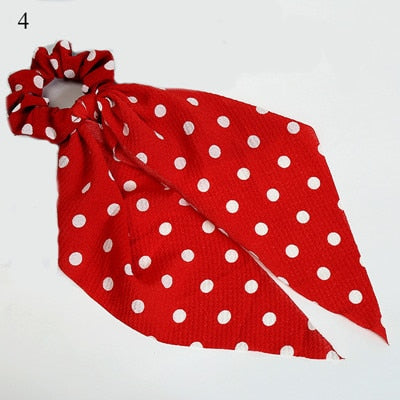 Ponytail Bow Ties Scrunchies
