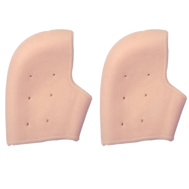 Soft Silicone Foot Skin Care Protector Heel Socks Prevent Dry Skin Against Peeling Washable