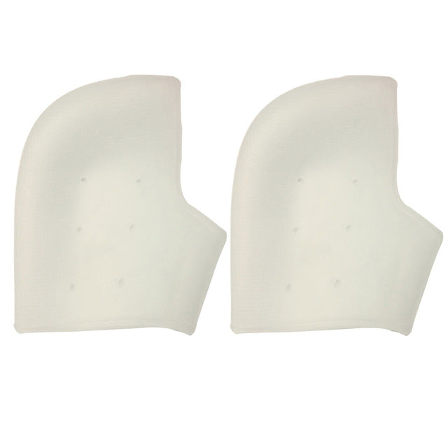 Soft Silicone Foot Skin Care Protector Heel Socks Prevent Dry Skin Against Peeling Washable