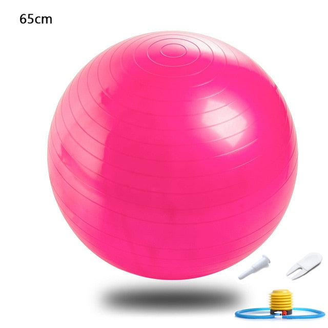 Yoga Fitness Balls Pilates Exercise Training Massage With Pump
