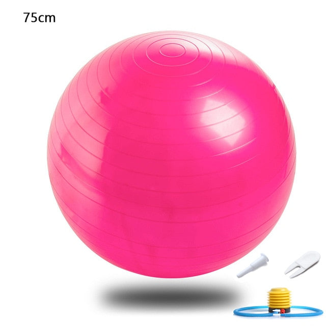 Yoga Fitness Balls Pilates Exercise Training Massage With Pump