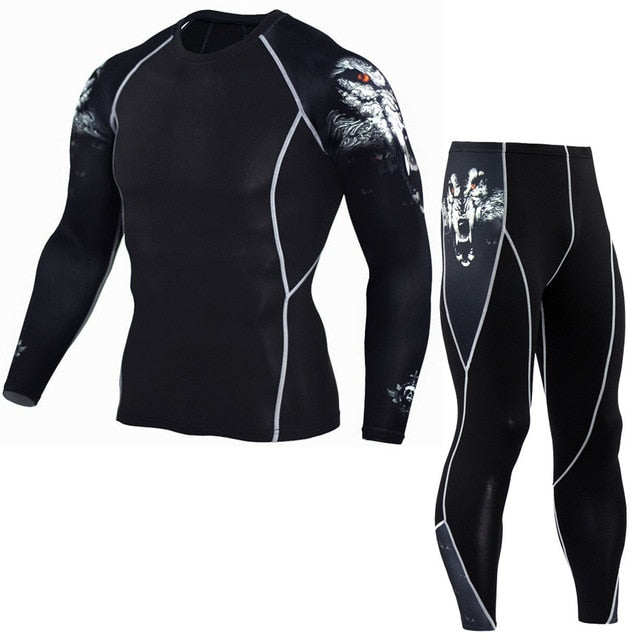 Winter Thermal Underwear Set Men's