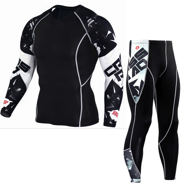 Winter Thermal Underwear Set Men's
