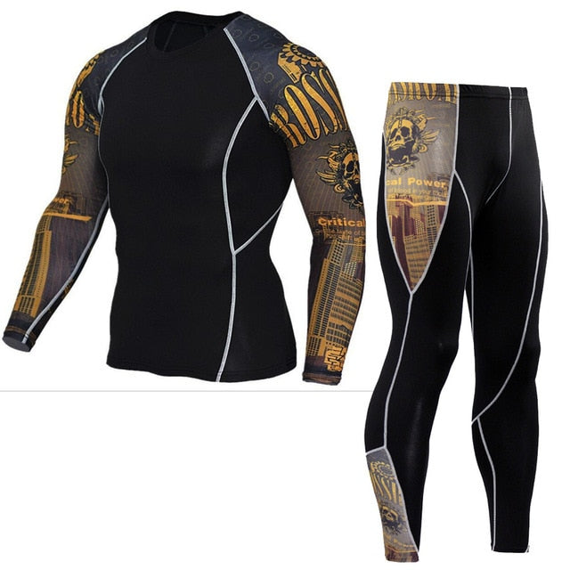 Winter Thermal Underwear Set Men's
