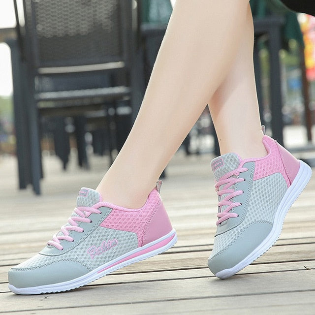 Women Shoes Summer White Sneakers Basket Femme Super Light Vulcanized Shoes