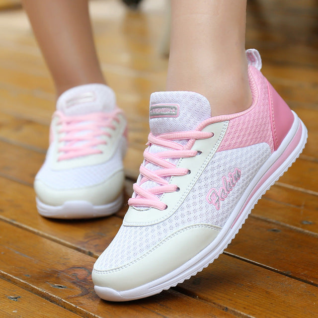 Women Shoes Summer White Sneakers Basket Femme Super Light Vulcanized Shoes