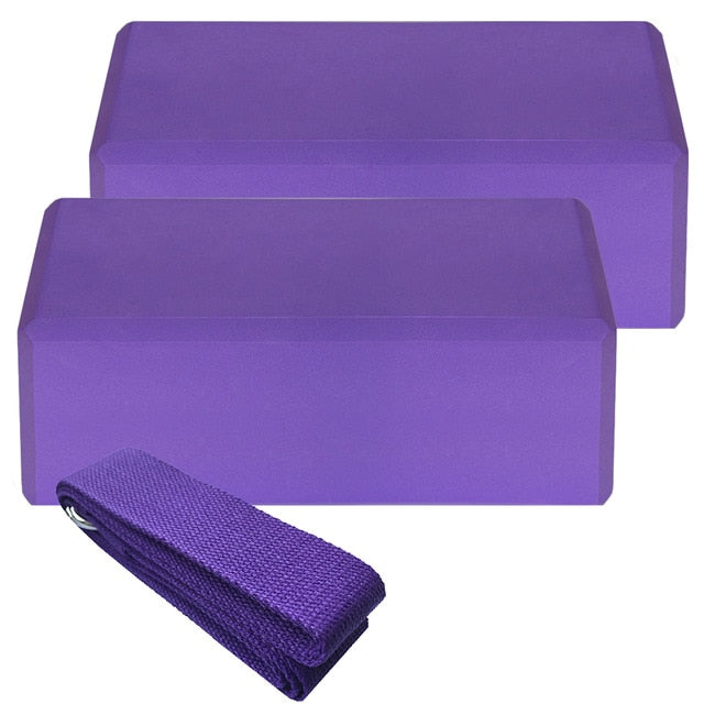 Yoga Block Cork Sport Home Gym Exercise Wood