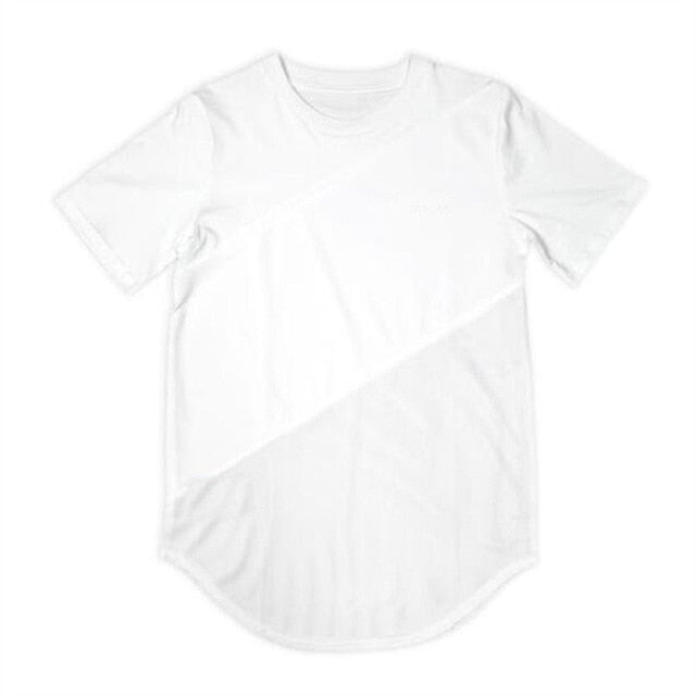 Brand Mens muscle T shirt bodybuilding fitness men tops cotton singlets Plus Big size TShirt Cotton Mesh Short Sleeve Tshirt
