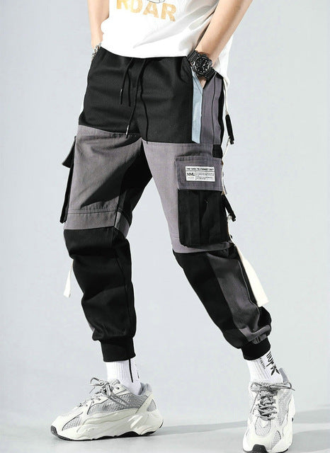 Streetwear Men's Multi Pockets Cargo Harem Hip Hop Pants