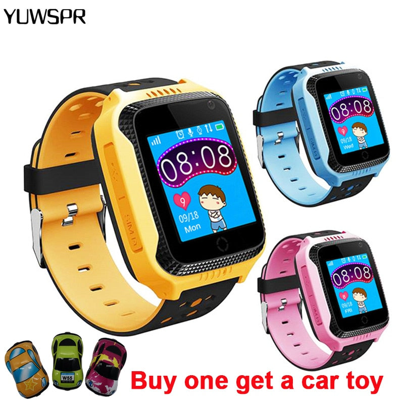 Kids Watch GPS tracker SOS call Location Flashlight Camera Remote listening Children Smart Watches