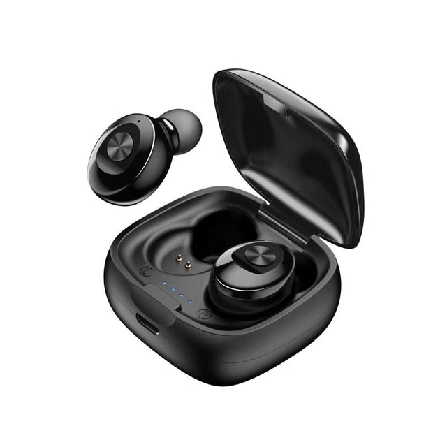 TWS Wireless Headphones 5.0 True Bluetooth Earbuds IPX5 Waterproof Sports with Charging Box