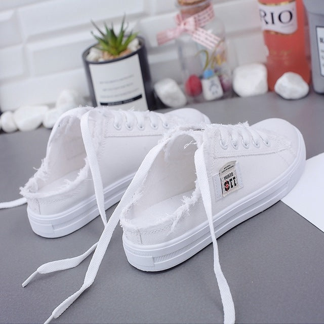 New Spring Summer Women Canvas Shoes flat sneakers