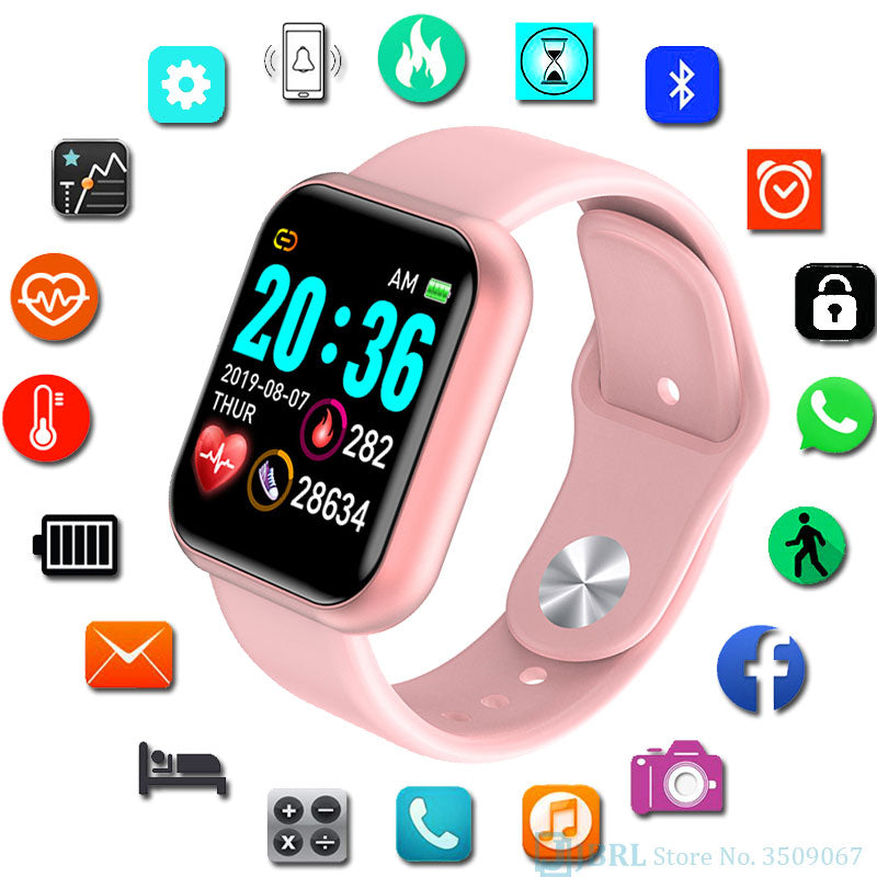 Square Digital Watch Women Sport Men Watches Electronic LED