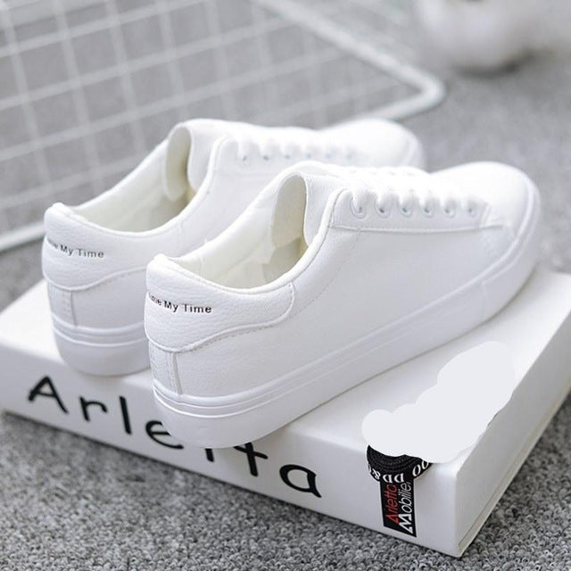 HOT Women Sneakers Fashion Breathable Vulcanized leather Platform