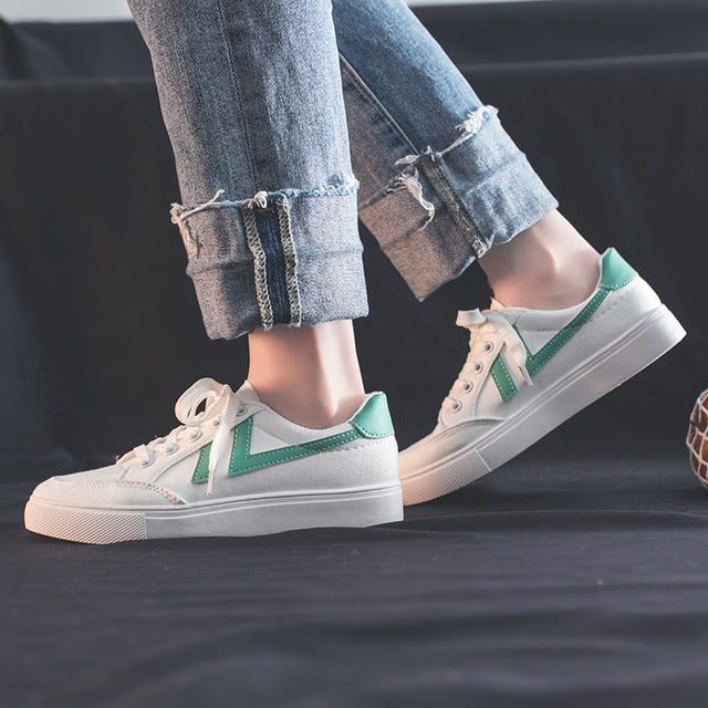 HOT Women Sneakers Fashion Breathable Vulcanized leather Platform