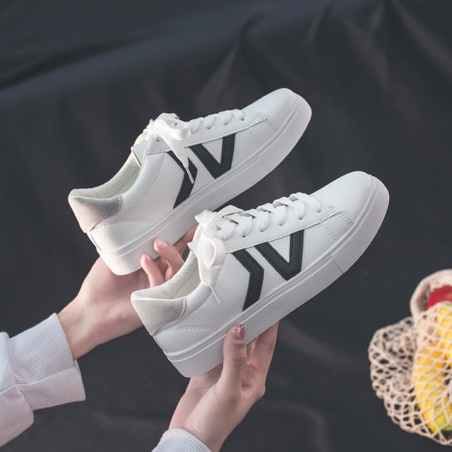 HOT Women Sneakers Fashion Breathable Vulcanized leather Platform