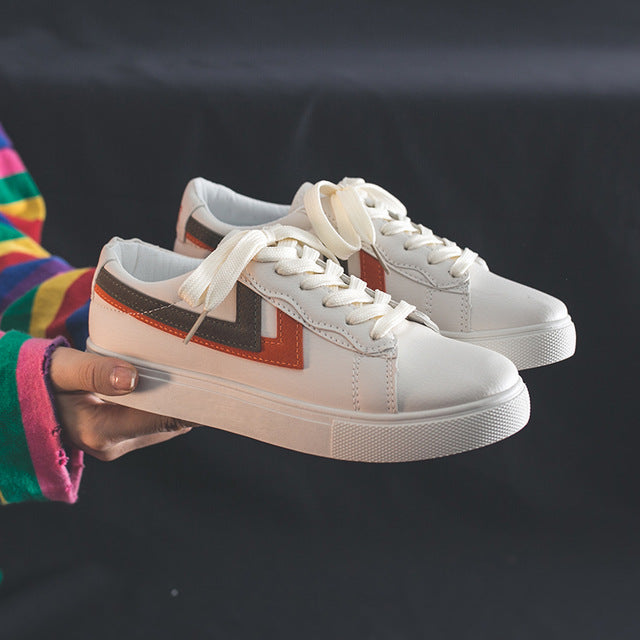 HOT Women Sneakers Fashion Breathable Vulcanized leather Platform