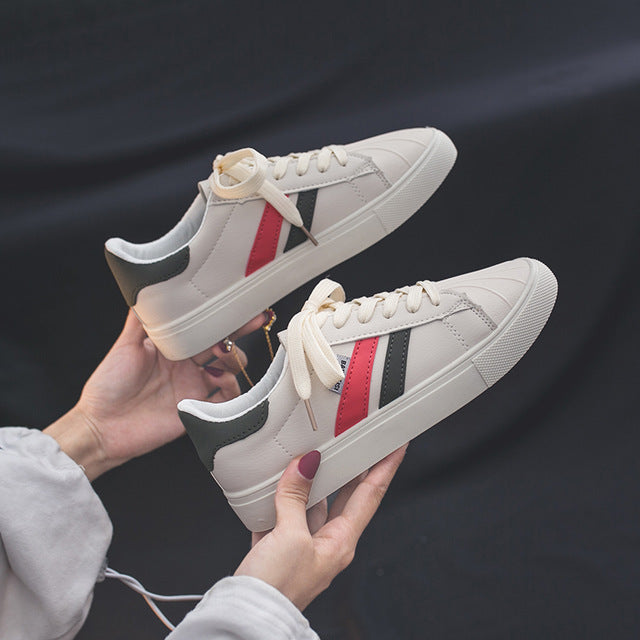 HOT Women Sneakers Fashion Breathable Vulcanized leather Platform