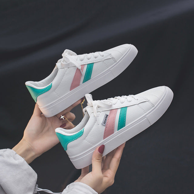 HOT Women Sneakers Fashion Breathable Vulcanized leather Platform