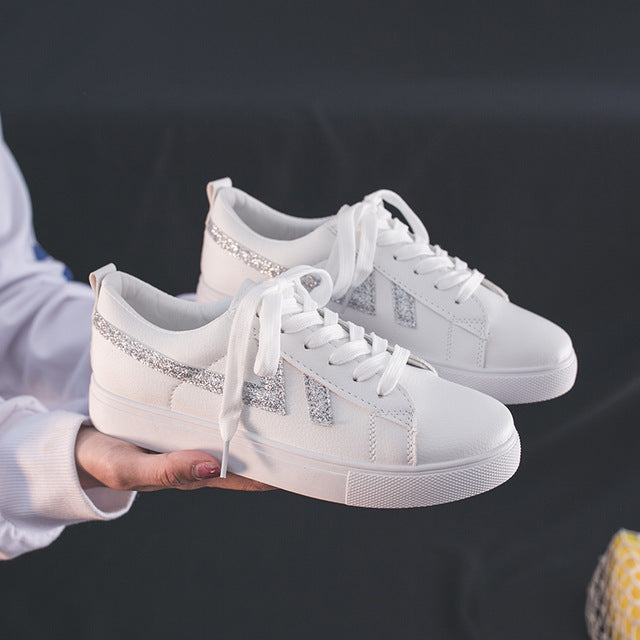 HOT Women Sneakers Fashion Breathable Vulcanized leather Platform