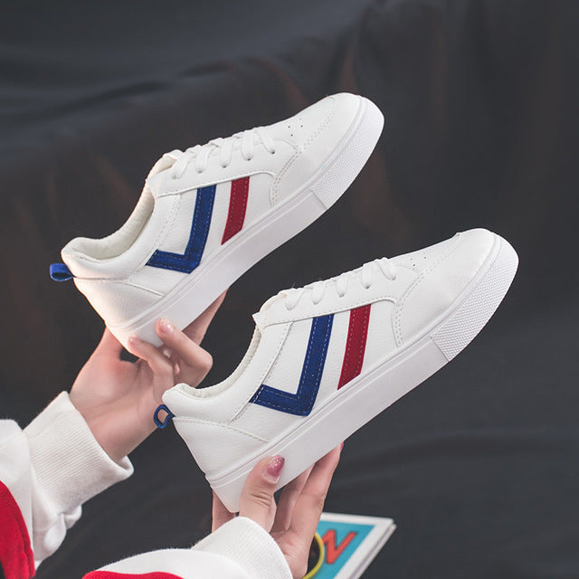 HOT Women Sneakers Fashion Breathable Vulcanized leather Platform
