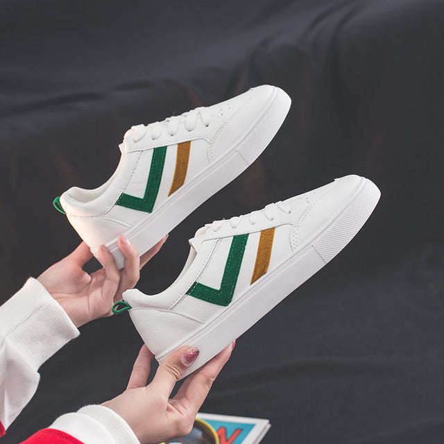 HOT Women Sneakers Fashion Breathable Vulcanized leather Platform