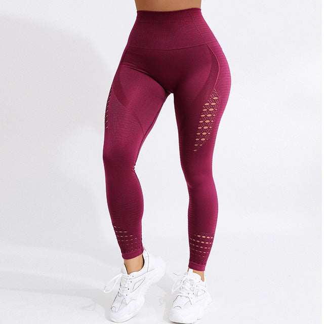 CHRLEISURE Hollow Workout Leggings