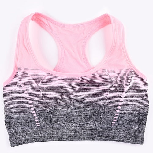 THUNSHION Sports Bra High Stretch Breathable Padded for Running Yoga Gym Seamless