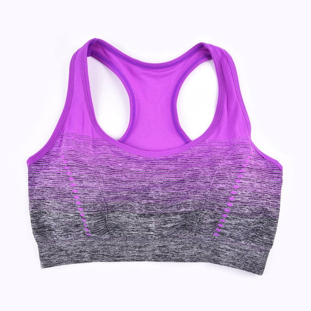 THUNSHION Sports Bra High Stretch Breathable Padded for Running Yoga Gym Seamless