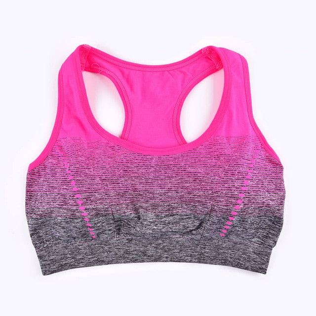 THUNSHION Sports Bra High Stretch Breathable Padded for Running Yoga Gym Seamless