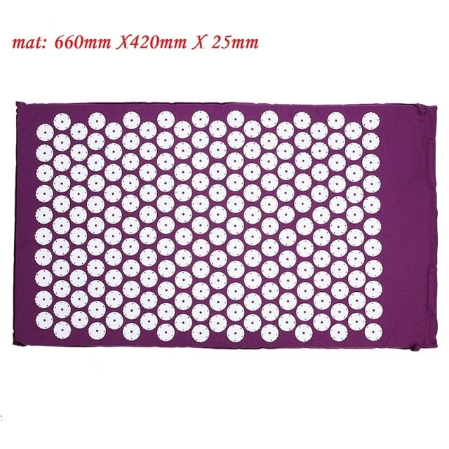 Massager Cushion Massage Yoga Mat Acupressure Relieve Stress Back Body Pain