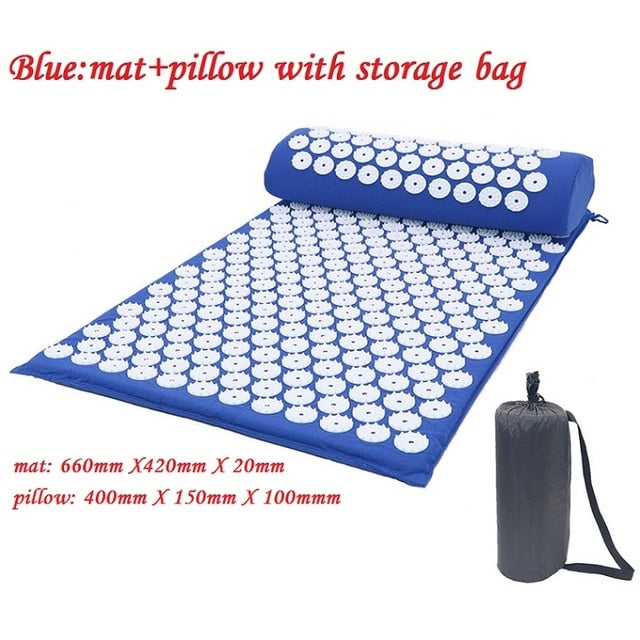 Massager Cushion Massage Yoga Mat Acupressure Relieve Stress Back Body Pain