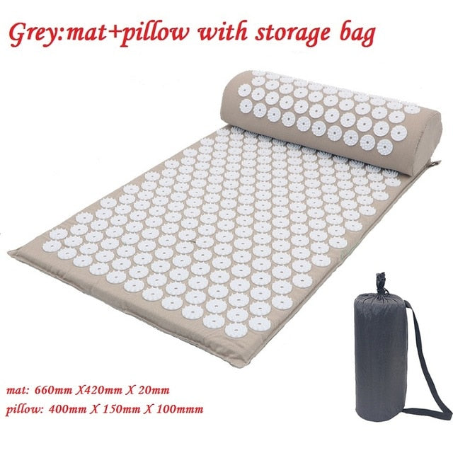 Massager Cushion Massage Yoga Mat Acupressure Relieve Stress Back Body Pain