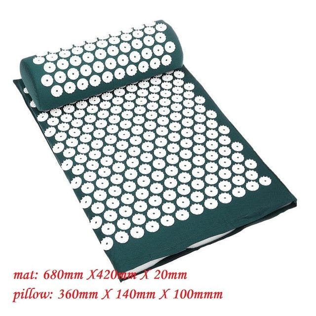Massager Cushion Massage Yoga Mat Acupressure Relieve Stress Back Body Pain