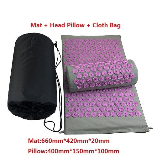 Massager Cushion Massage Yoga Mat Acupressure Relieve Stress Back Body Pain