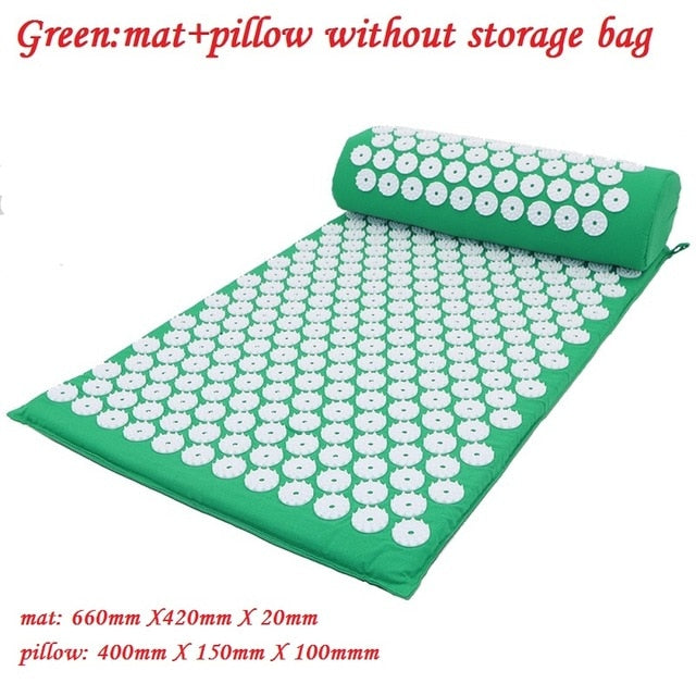 Massager Cushion Massage Yoga Mat Acupressure Relieve Stress Back Body Pain