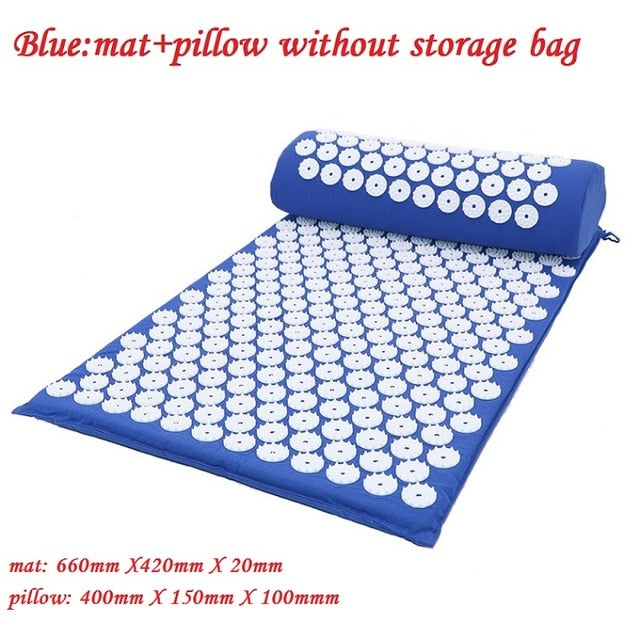 Massager Cushion Massage Yoga Mat Acupressure Relieve Stress Back Body Pain