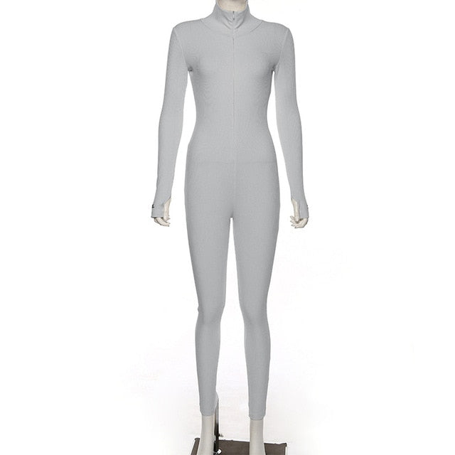Workout Active Wear Ribbed Rompers Jumpsuit