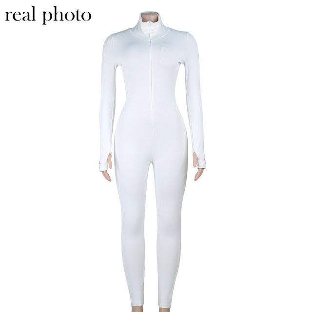 Workout Active Wear Ribbed Rompers Jumpsuit