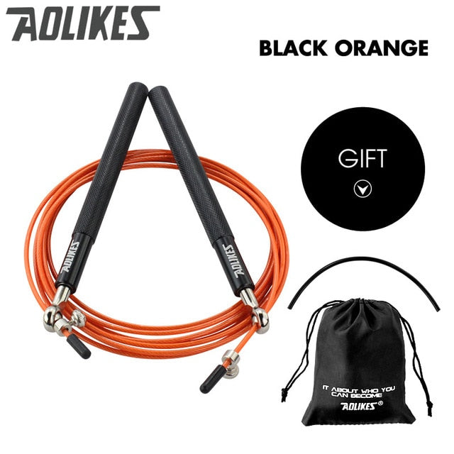 Crossfit Speed Jump Rope For Training With Carrying Bag Spare Cable