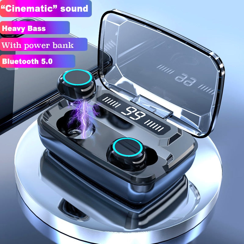Wireless Earphones Bluetooth V5.0 TWS Wireless Headphones LED Display