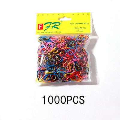 Colourful Disposable Elastic Hair Band Scrunchies