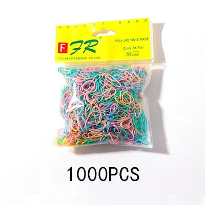 Colourful Disposable Elastic Hair Band Scrunchies