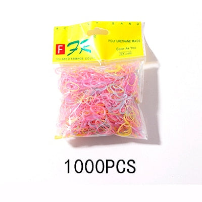 Colourful Disposable Elastic Hair Band Scrunchies