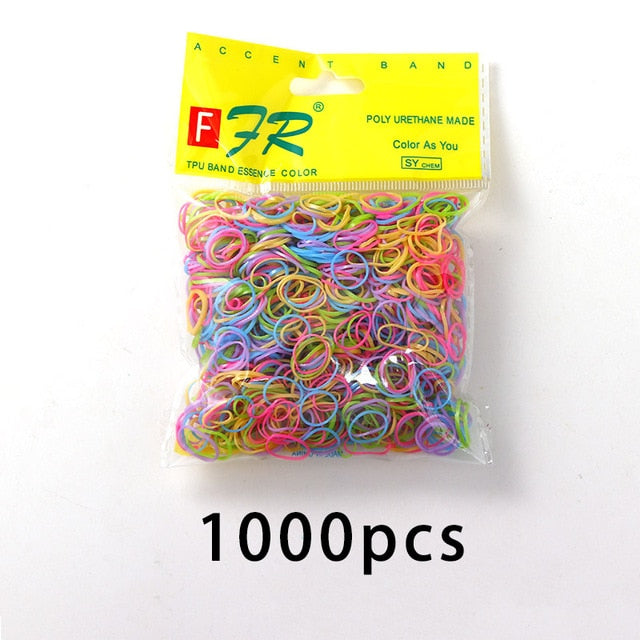 Colourful Disposable Elastic Hair Band Scrunchies