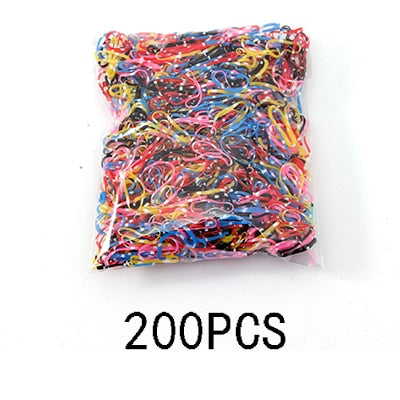 Colourful Disposable Elastic Hair Band Scrunchies