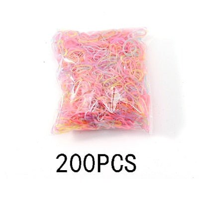 Colourful Disposable Elastic Hair Band Scrunchies